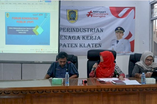 Disperinaker Klaten Gelar Forum Konsultasi Publik 2025