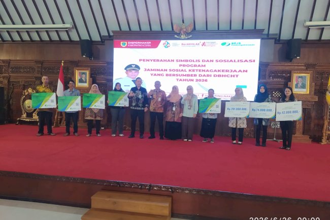 Pemkab Klaten Luncurkan Program Jaminan Sosial Ketenagakerjaan