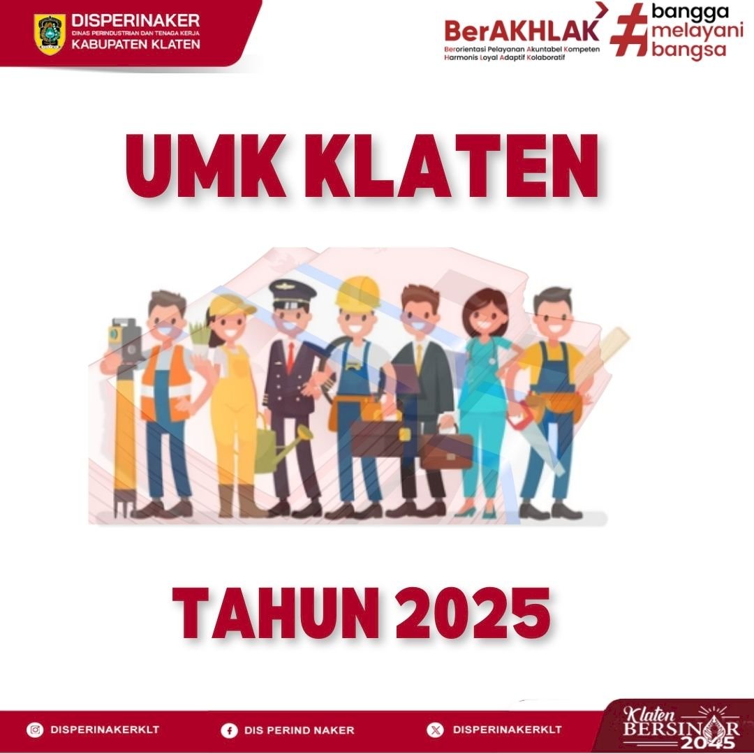 UMK Kabupaten Klaten Tahun 2025